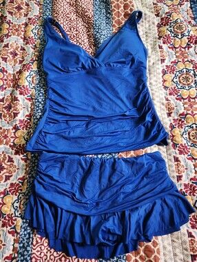 Blue RALPH LAUREN Women’s Tankini Swim Set - Brand